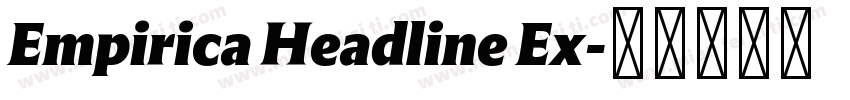 Empirica Headline Ex字体转换